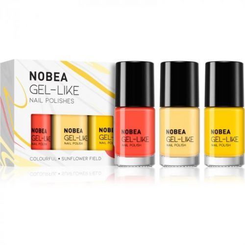 NOBEA Colourful nail polish set Sunflower Field