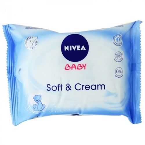 Nivea Baby Soft & Cream Cleansing Wipes for Kids 20 pc