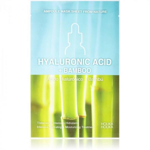 Holika Holika Ampoule Mask Sheet From Nature Hyaluronic Acid + Bamboo Extra Hydrating and Nourishing Sheet Mask