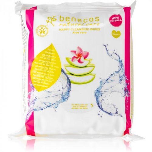 Benecos Natural Care Cleansing Facial Wipes With Aloe Vera 25 pc