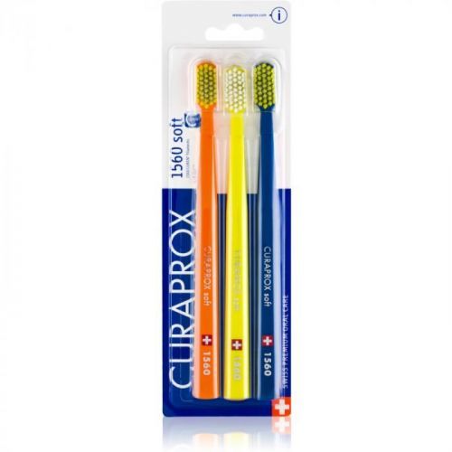 Curaprox 1560 Soft Toothbrushes, 3 pcs Colour Options 3 pc