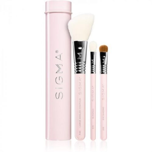 Sigma Beauty Essential Trio Brush Set Make-up Brush Set with Pouch III.