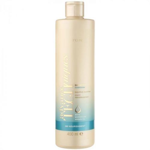 Avon Advance Techniques 360 Nourishment Nourishing Shampoo with Moroccan Argan Oil for All Hair Types 400 ml
