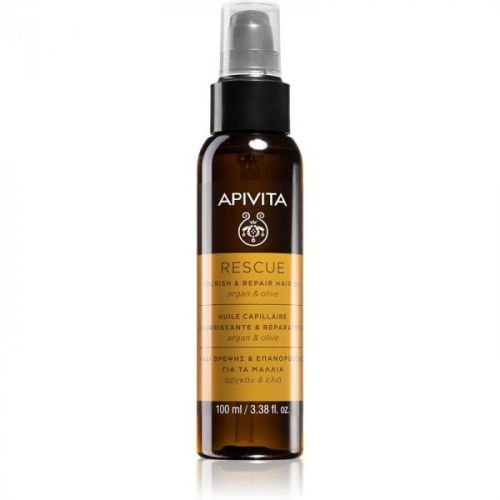 Apivita Holistic Hair Care Argan Oil & Olive Moisturizing and Nourishing Hair Oil With Argan Oil 100 ml