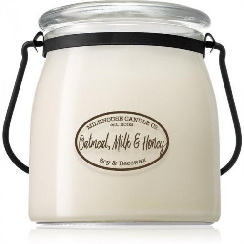 Milkhouse Candle Co. Creamery Oatmeal, Milk & Honey scented candle Butter Jar 454 g