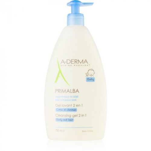 A-Derma Primalba Baby Washing Gel for Body and Hair for Kids 750 ml