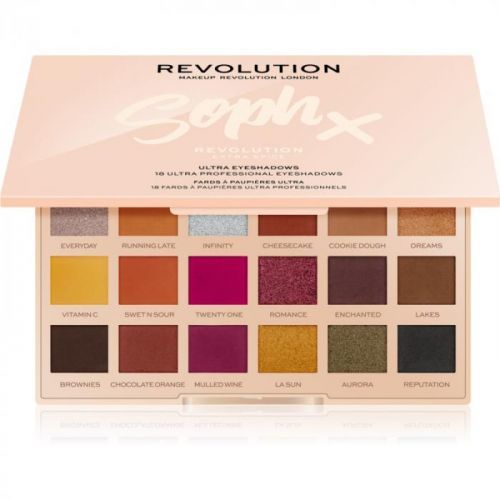 Makeup Revolution Soph X Extra Spice Eyeshadow Palette with Mirror Shade Extra Spice 18 x 0,8 g