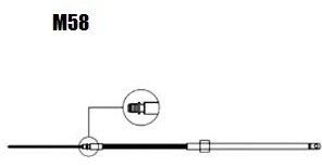 Ultraflex M58 Steering Cable - 34'/ 10.67 m