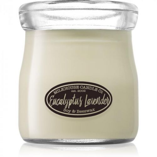Milkhouse Candle Co. Creamery Eucalyptus Lavender scented candle Cream Jar 142 g