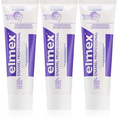 Elmex Enamel Professional Toothpaste Dental Enamel Protecting 3 x 75 ml