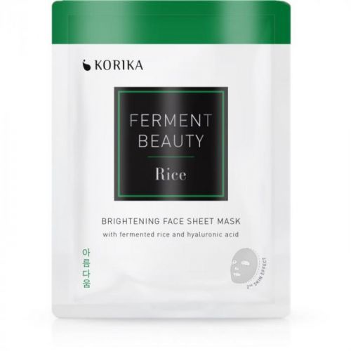 KORIKA FermentBeauty brightening face sheet mask with fermented rice and hyaluronic acid 20 g