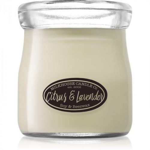 Milkhouse Candle Co. Creamery Citrus & Lavender scented candle Cream Jar 142 g