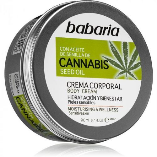 Babaria Cannabis Moisturising Cream for Sensitive Skin 200 ml