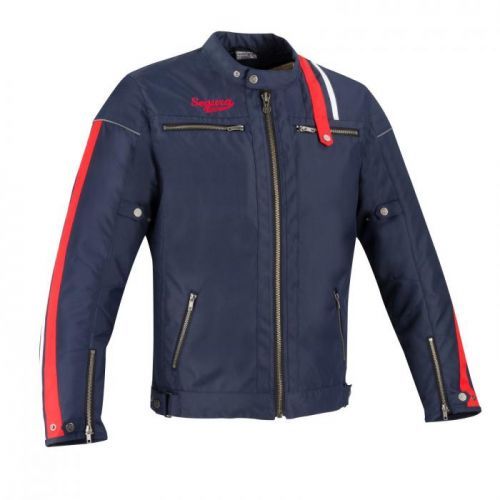 Segura Brooster Navy Red White Textile Motorcycle Jacket S