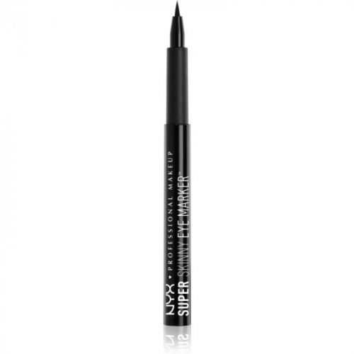NYX Professional Makeup Super Skinny Eye Marker Eyeliner with Wide Felt Tip Shade Carbon Black 1,1 ml