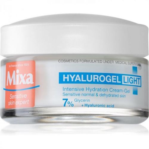 MIXA Hyalurogel Light Moisturizing Cream For Face with Hyaluronic Acid 50 ml