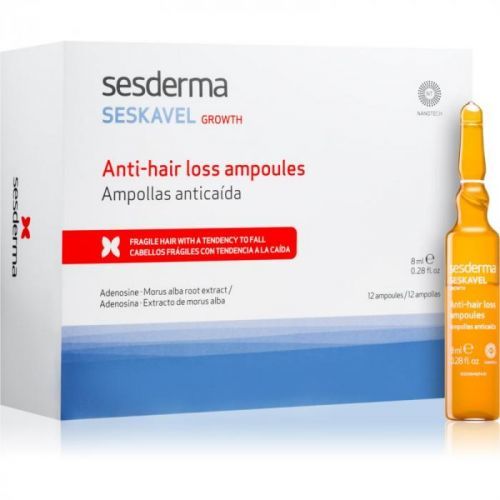 Sesderma Seskavel Growth Intensive Treatment to Treat Hair Loss 12 x 8 ml