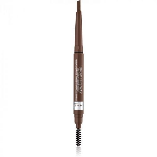 Rimmel Brow This Way Eyebrow Pencil with Brush Shade 002 Medium Brown