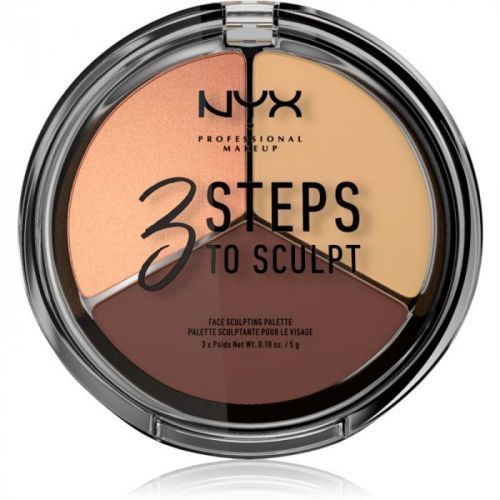 NYX Professional Makeup 3 Steps To Sculpt Contouring palette Shade 02 Light 15 g