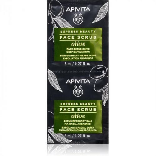 Apivita Express Beauty Olive Intensive Cleansing Peeling for Face 2 x 8 ml