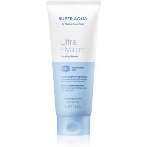 Missha Super Aqua 10 Hyaluronic Acid Hydrating Cleansing Foam 200 ml