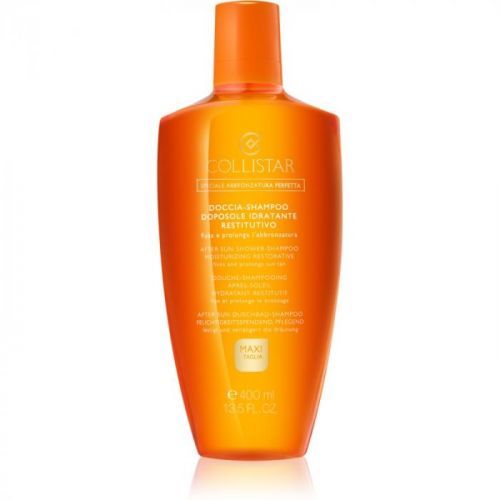 Collistar Special Perfect Tan After Shower-Shampoo Moisturizing Restorative After Sun Shower Gel for Body and Hair 400 ml