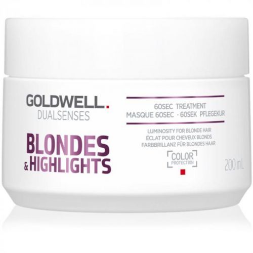 Goldwell Dualsenses Blondes & Highlights Regenerating Mask for Yellow Tones Neutralization 200 ml