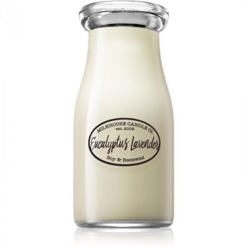Milkhouse Candle Co. Creamery Eucalyptus Lavender scented candle Milkbottle 227 g