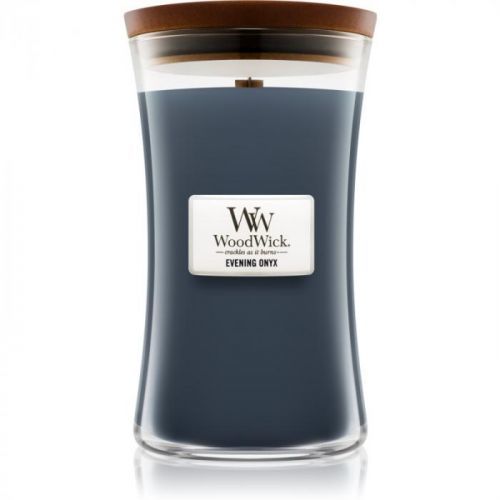 Woodwick Evening Onyx scented candle Wooden Wick 609,5 g