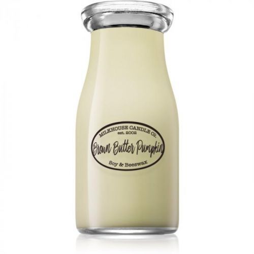 Milkhouse Candle Co. Creamery Brown Butter Pumpkin scented candle Milkbottle 226 g