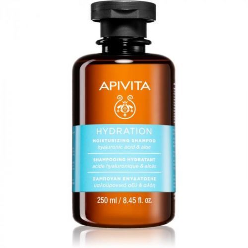 Apivita Holistic Hair Care Hyaluronic Acid & Aloe Moisturizing Shampoo for All Hair Types 250 ml