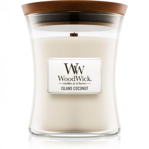 Woodwick Island Coconut scented candle Wooden Wick 275 g