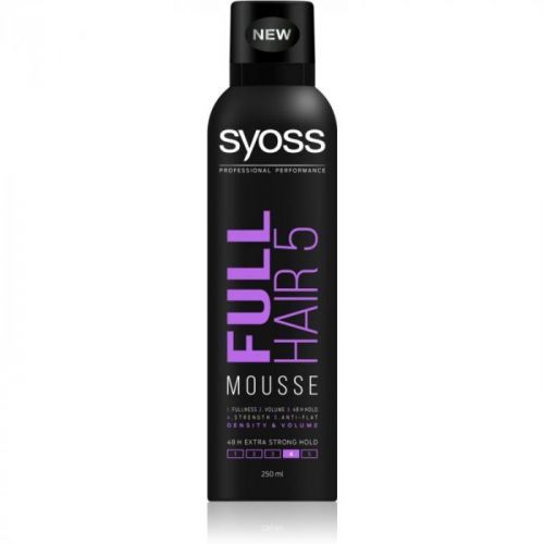 Syoss Full Hair 5 Styling Mousse With Extra Strong Fixation 250 ml