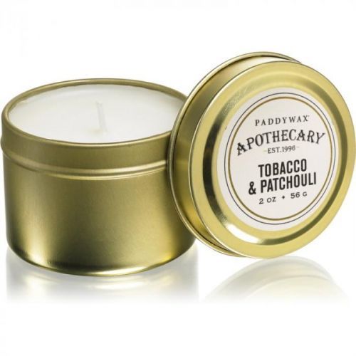 Paddywax Apothecary Tobacco & Patchouli scented candle in tin 56 g