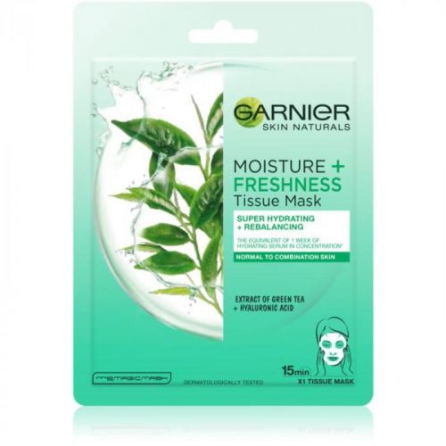 Garnier Skin Naturals Moisture+Freshness Super Hydrating Cleansing Sheet Mask for Normal and Combination Skin 28 g