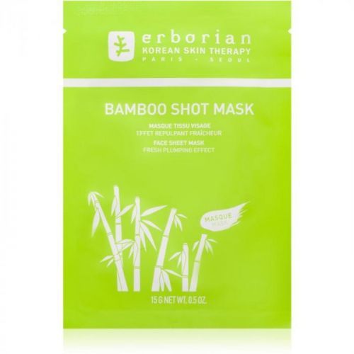 Erborian Bamboo nourishing face sheet mask with Moisturizing Effect 15 g
