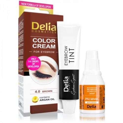 Delia Cosmetics Argan Oil Brow Color Shade 4.0 Brown 15 ml