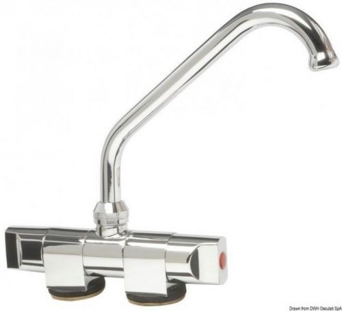 Osculati Swivelling tap Slide series high cold/hot water