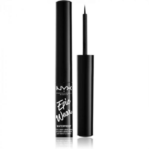 NYX Professional Makeup Epic Wear Liquid Liner Liquid Eyeliner with a Metallic Matte Finish Shade 01 Black 3,5 ml