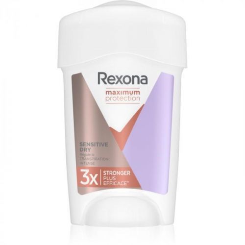 Rexona Maximum Protection Sensitive Dry Cream Antiperspirant to Treat Excessive Sweating 45 ml