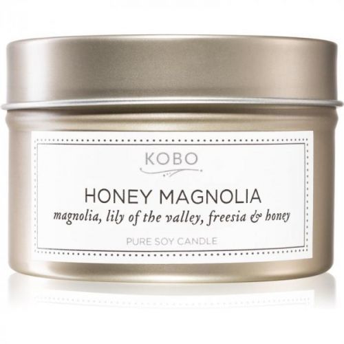KOBO Natural Math Honey Magnolia scented candle in tin 113 g