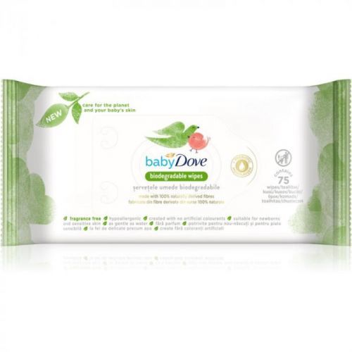 Dove Baby Biodegradable Wipes Baby Gentle Wet Wipes 75 pc