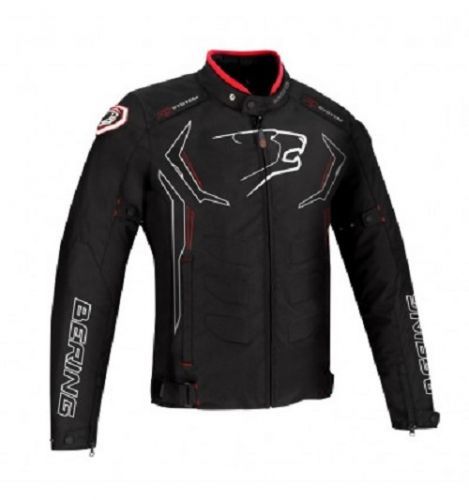 Bering Guardian Black White Red Textile Motorcycle Jacket S