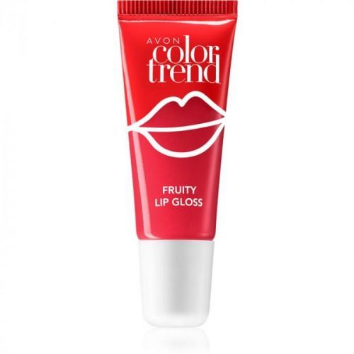 Avon Color Trend Fruity Lips Flavored Lip Gloss Shade Strawberry 10 ml