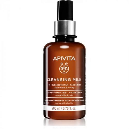 Apivita Cleansing Chamomile & Honey 3 in 1 Cleansing Lotion for Face and Eyes 200 ml