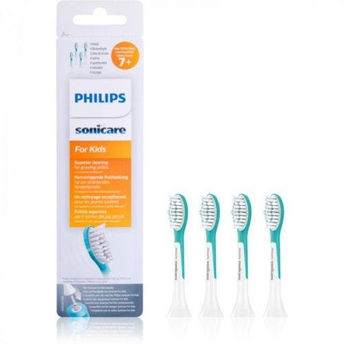 Philips Sonicare For Kids 7+ Standard HX6044/33 Replacement Heads For Toothbrush 7+ 4 pc