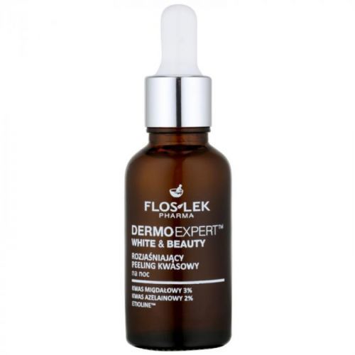 FlosLek Pharma DermoExpert Acid Peel Brightening Night Treatment for Pigment Spots Correction 30 ml