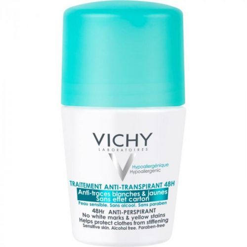 Vichy Deodorant 48Hr Anti - Perspirant, No White Marks & Yellow Stains 50 ml