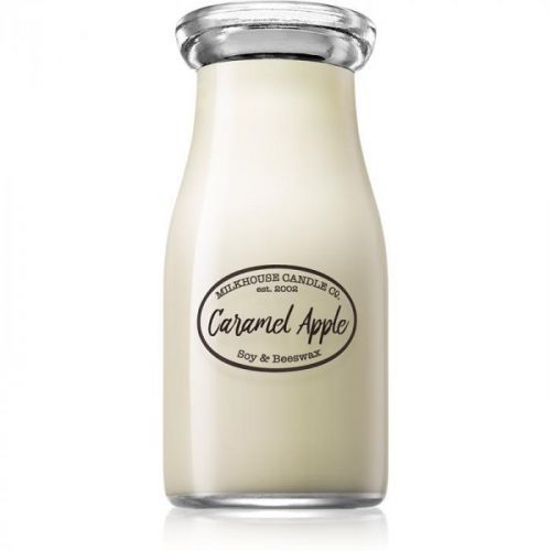 Milkhouse Candle Co. Creamery Caramel Apple scented candle Milkbottle 227 g