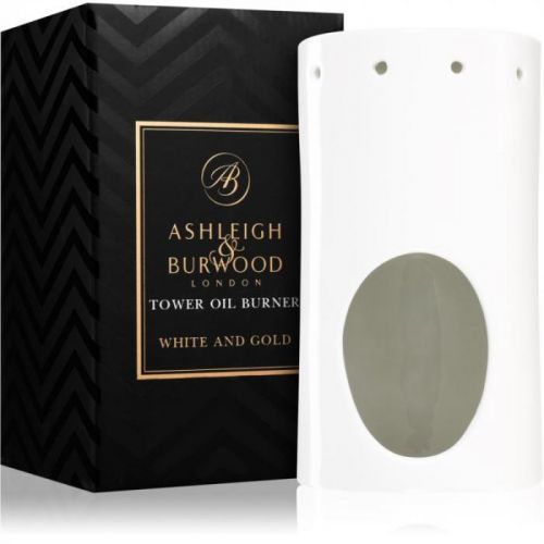 Ashleigh & Burwood London White and Gold ceramic aroma lamp